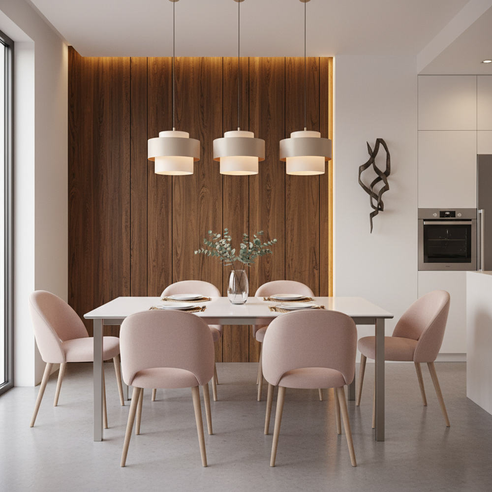 Modern Metal 4-Seater Dining Room