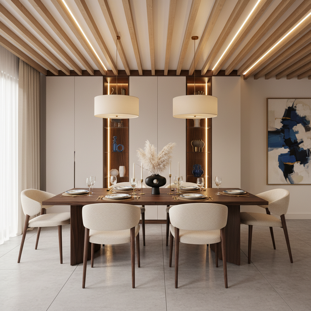 Elegant Modern 6-Seater Dining Set