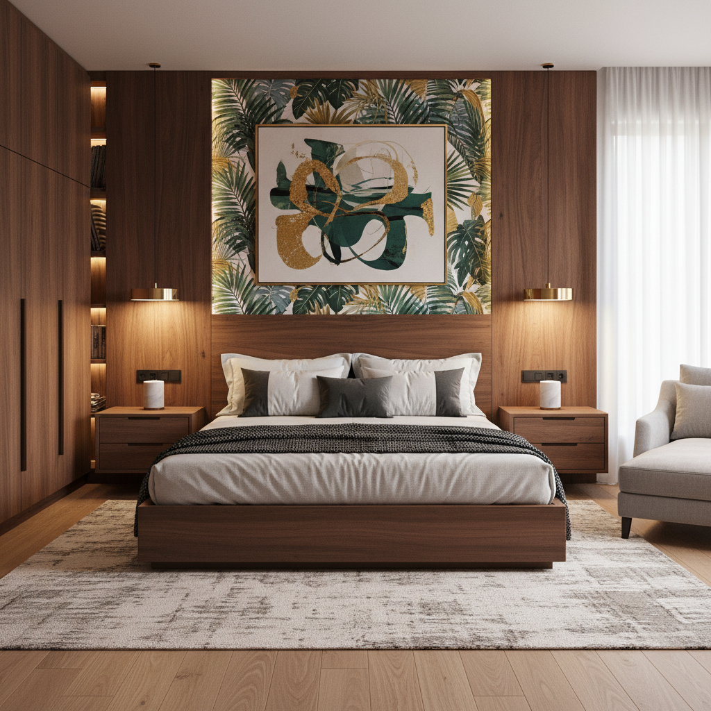 Modern Wooden King Size Master Bedroom