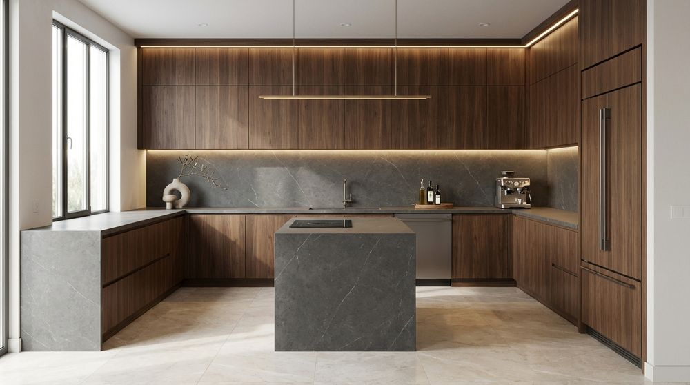 Chromatic Culinary: A Modern Kitchen Oasis
