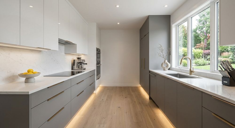 Retro Radiance: A Modern Kitchen Oasis