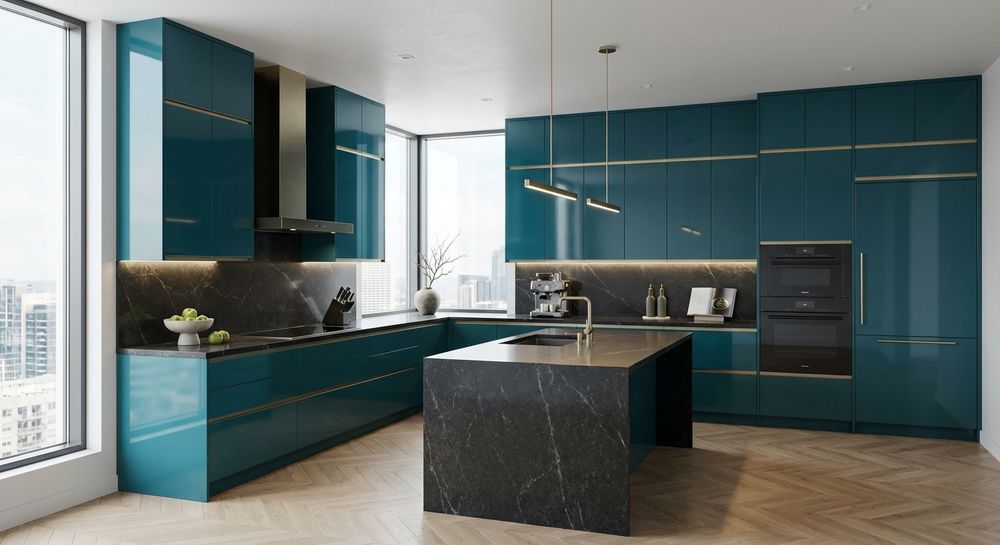 The Azure Artisan Kitchen: Where Modernity Meets Master Craftsmanship