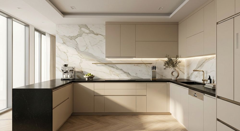 The 'Elegance' Kitchen: Modern Sophistication for Everyday Living