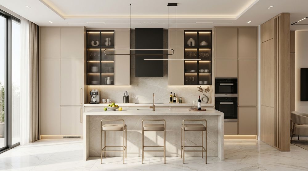 The Urban Oasis Kitchen: Modern Elegance, Compact Design