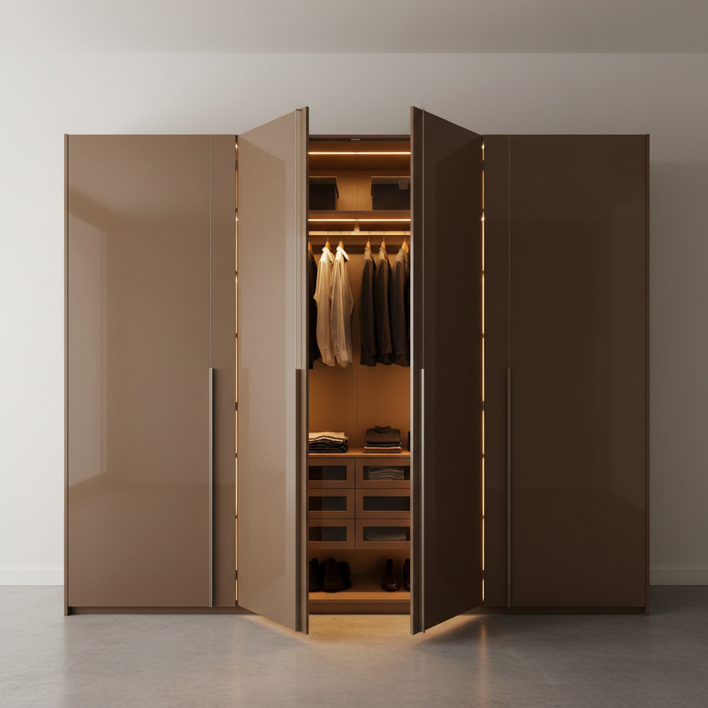 Modern Amati Walk-In 3-Door Wardrobe Design